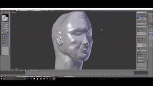 Blender Face Sculpting Time Lapse