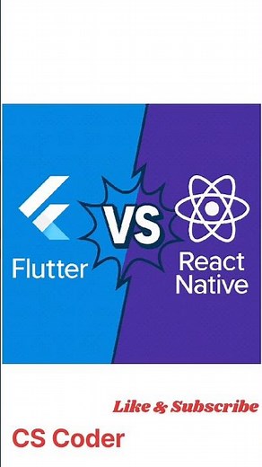 React Native vs Flutter | Comparison! which is better?#CSCoder #short #shorts #flutter #reactnative