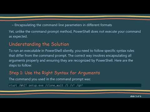 How to Run Headless Executables in PowerShell