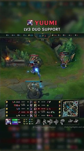 Yuumi Lv3 DUO SUPPORT | EUW Master Patch 26.14 #shorts
