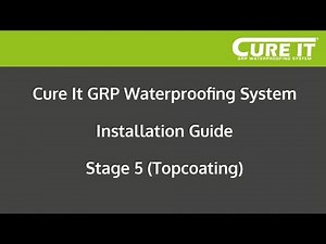Cure It GRP Waterproofing System Installation - Stage 5 (Topcoating)