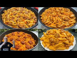 4 Easy, Quick, and Delicious Pasta Recipes! 😎 You'll Love Them!