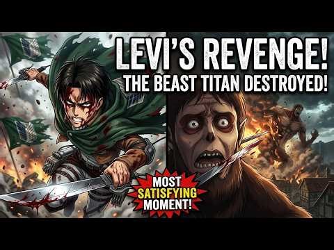 Levi vs Beast Titan Full Fight HD | Attack on Titan Season 3 Part 2