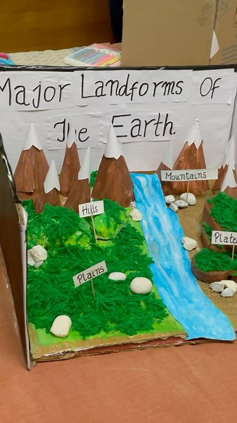 Major Landforms of the Earth 🌏3d model for school #shortsfeed #geoeducation #shorts #3dproject