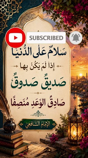 إذا المرء لا يرعاك إلا تكلفاً | الإمام الشافعي | في الناس أبدال | بدون موسيقى