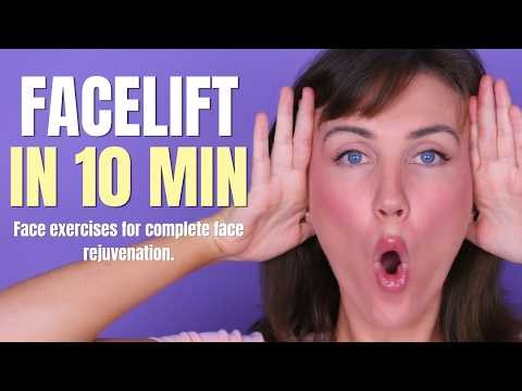 Complete Face Rejuvenation | 10-Minute Face Exercises to Lift, Tone & Define