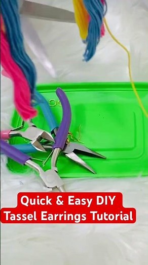 Quick & Easy DIY Tassel Earrings Tutorial