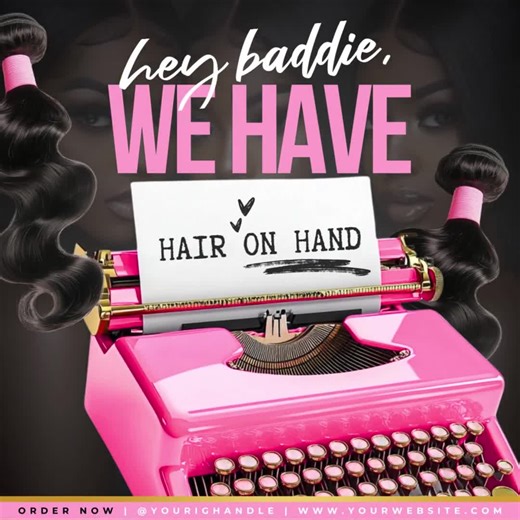 Hair Business Flyer Template: DIY Social Media Design (canva) - Etsy