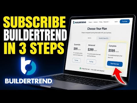 How to subscribe to Buildertrend for project scheduling - Easy Tutorial