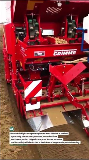 Precision Potato Planting Beast 🚜🥔 #SmartFarming #AgriTech #PotatoPlanter