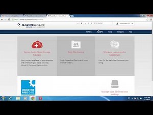 How to Upload Files to Rapidshare