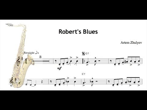 Robert's Blues (New Orleans Style) for Saxophone & Piano
