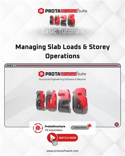 Prota Software on Instagram: "Master Slab Loads & Storey Operations in ProtaStructure! 🏗️ Efficiency is key in structural design. Are you still modeling every floor from scratch? In this latest tutorial, we dive deep into the essential "Storey Operations" that will save you hours of modeling time. Learn how to: ✅ Manage Slab Loads: Go beyond uniform loads—insert line loads and wall loads with precision. ✅ Smart Storey Insertion: Set up your building height and levels in seconds. ✅ Generate Simi