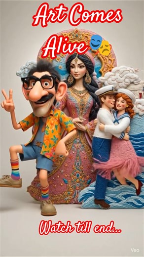 Art Comes Alive: Hilarious Dance Moves That Will Make 🤣 #funny #art #shorts #shortsfeed #shortvideo