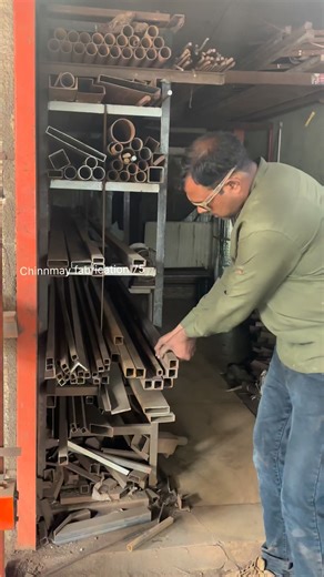 Ganesh Thokle | Iron gate working, manual pipe bending #pipe #bendingtools #bending | Instagram