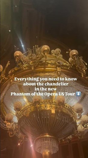 The Phantom of the Opera US tour chandelier has a few major differences from Broadway and the West