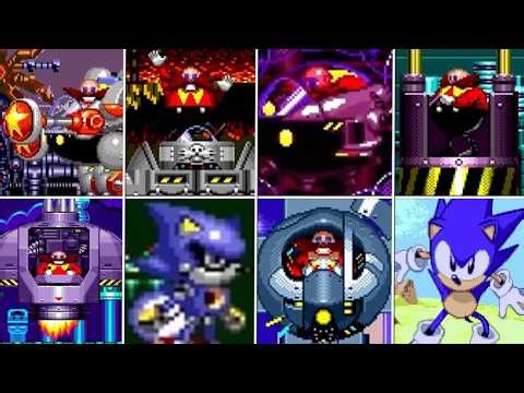 Sonic CD - All Bosses (No Damage)