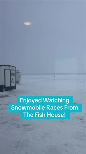 Watch Exciting Snowmobile Races in Minnesota Fish House