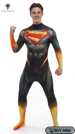 #Takerlama Absolute Superman Clark Kent Cosplay Costume for Adults & Kids