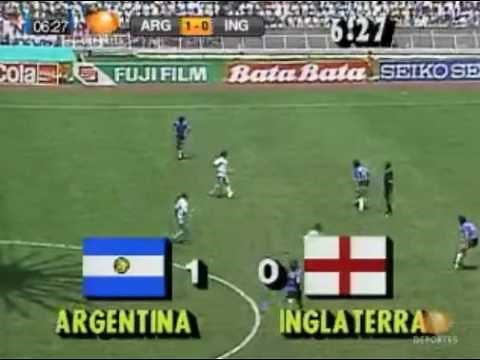 La Mano De Dios. Argentina vs England Mexico '86 (Gol de Maradona)