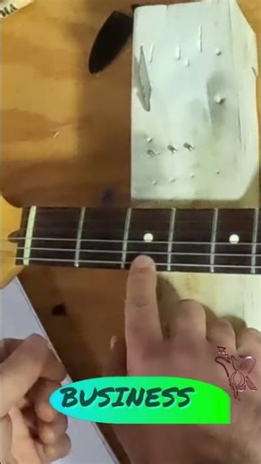 The Guitar Business Card Hack #guitar #guitarrepair #shorts