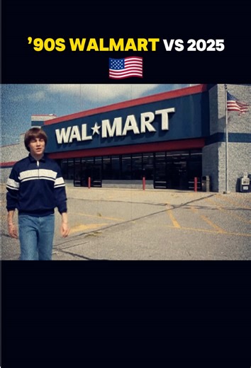 Walmart in the ’90s? Totally different vibe than today! #lestgoback #nostalgia #childhood #2025 #90s