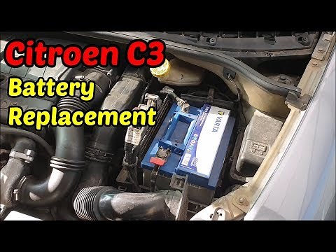 How to Replace the Battery at the Citroen c3 | Citroen C3 DIY