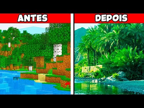 😍 Minecraft, mas com gráficos de VIDA REAL (ultra realista melhor que RTX)