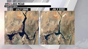 New NASA images show water disappearing in Lake Mead