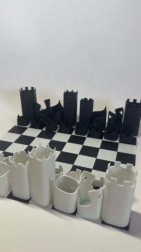 Ultracompact 3D Printed Chess Set - Future of Gaming