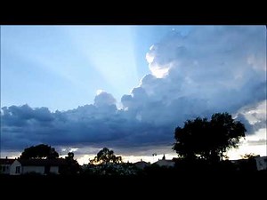 Time lapse Animation Nuage et Orage Foudre Météo