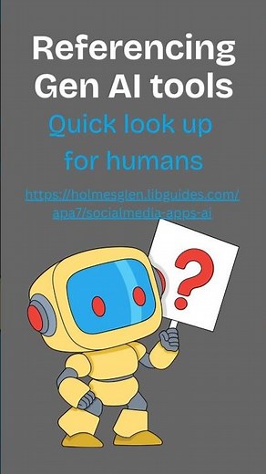 How humans cite AI tools using APA 7th #Referencing