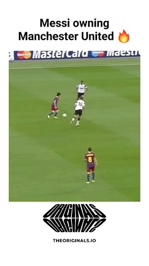 @scrollsports.vibe on Instagram: "#onlyoriginals #theoriginals The post features a 58-second video compilation of Lionel Messi's dribbles, assists, and goals against Manchester United in UEFA Champions League matches from 2008-2011, showcasing his technical mastery in Barcelona's 1-0 and 3-1 final wins. Shared by Messi enthusiast @ludgardwontmiss on December 14, 2025, as a highlight to their query for iconic UCL moments, it drew 197k views, 535 likes, and enthusiastic replies praising Messi's "o