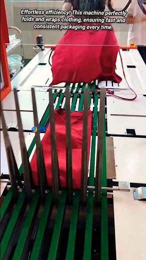 Fast Garment Folding and Automatic Bagging Machine in Action.