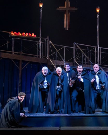 1.8K views · 24 reactions | Vancouver Opera Chorus, in full cry. Architecture in voices—surge, hush, and the city of Mantua coming to life around Verdi’s drama.  Tickets → https://secure.vancouveropera.ca/overview/rigoletto ️  VO's 2025 production of Rigoletto. Photo by Emily Cooper.  Video by Zoe Serdar. #vancouveropera #rigoletto #verdi #chorus #vancouverevents | Vancouver Opera | Facebook