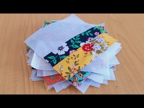 Most elegant scrap fabric quilt idea