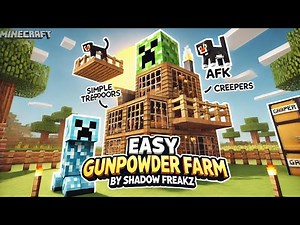 How to Make an Easy Gunpowder Farm in Minecraft – Shadow Freakz