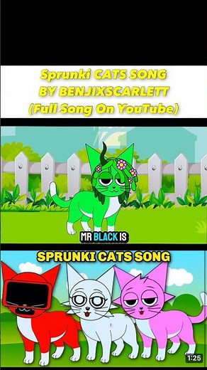 Sprunki Cats Song Animated Music Video by BENJIXSCARLETT