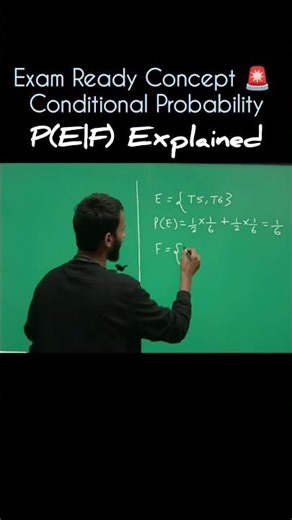 Conditional Probability P(E|F) Explained 🔥 | Class 12 Board Exam Trick
