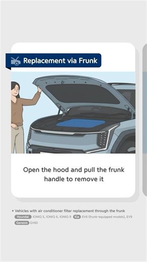 Auto Tips: How to Replace A/C Filter via EV Frunk | Hyundai Motor Group