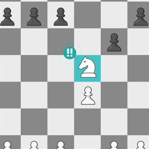 Genius opening by knight💎☠️#chess#shorts