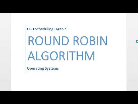 CPU Scheduling - Round Robin Algorithm with Python (Arabic)