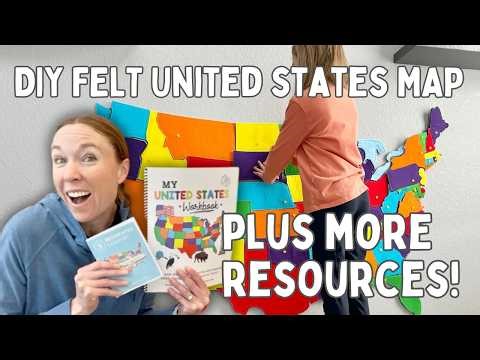 How to Make a Giant Felt United States Map | Hands-On Geography for Kids