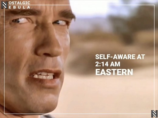 1.5M views · 18K reactions | "It becomes self-aware at 2:14 AM Eastern Time, August 29th."  Terminator 2: Judgment Day (1991) ✒ James Cameron, William Wisher  James Cameron  Arnold Schwarzenegger, Linda Hamilton, Edward Furlong, Robert Patrick, Earl Boen, Joe Morton, S. Epatha Merkerson, Castulo Guerra, Danny Cooksey, Jenette Goldstein, Xander Berkeley  Brad Fiedel | Nostalgic Nebula | Facebook