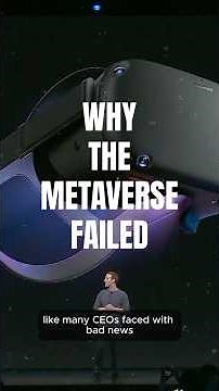 Why Zuckerberg's Metaverse bet failed
