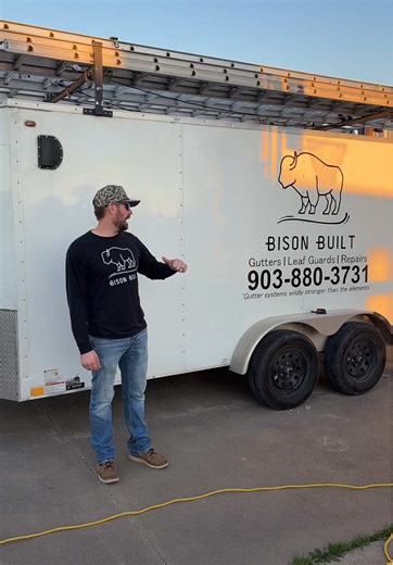 Here’s a quick run down on our trailer setup! Let me know what you think #gutters #gutterinstallation #leafguard #seamlessgutter #smallbusinessowner