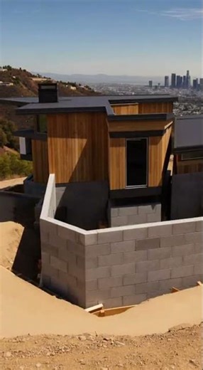 Mid-Century Magic: A Split-Level House Built in 15 Seconds | Photorealistic Timelapse