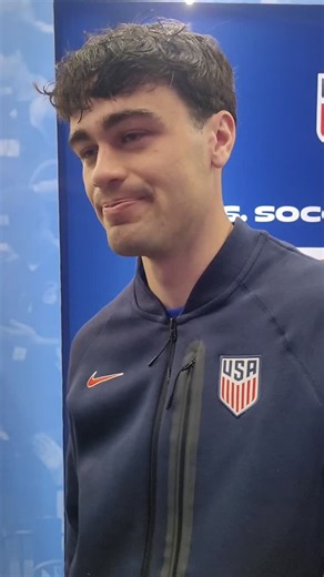 Gio Reyna talks about getting a goal and an assist in his first game back with the USMNT, but surpasing his father Claudio Reyna in the all-time scoring records for the USA. | Area Sports Network