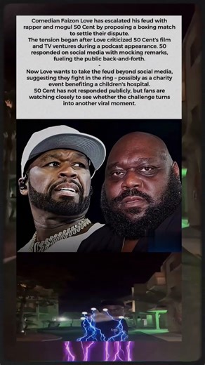 Faizon Love Challenges 50 Cent to a Boxing Match! 🥊🔥 #Shorts #50cent #music
