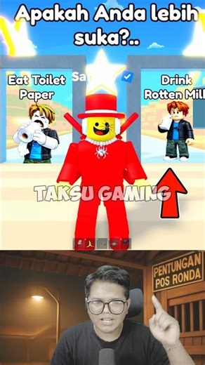 Spoiled milk or toilet paper? Help Sammy choose! 🤔 #roblox